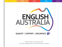 Tablet Screenshot of englishaustralia.com.au